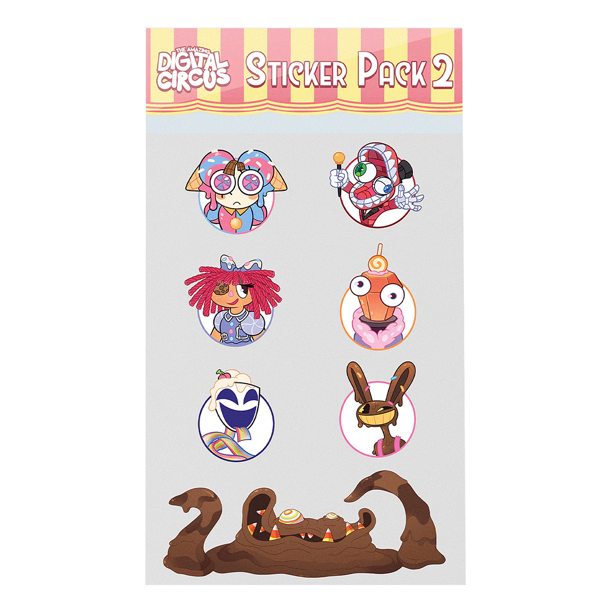 Digital Circus Sticker Pack 2